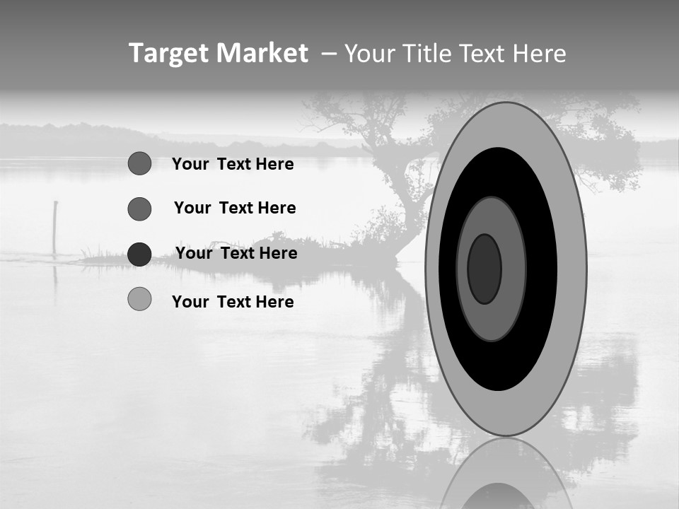 Goa Tree In River Tree In Lake PowerPoint Template