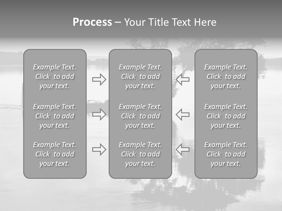 Goa Tree In River Tree In Lake PowerPoint Template