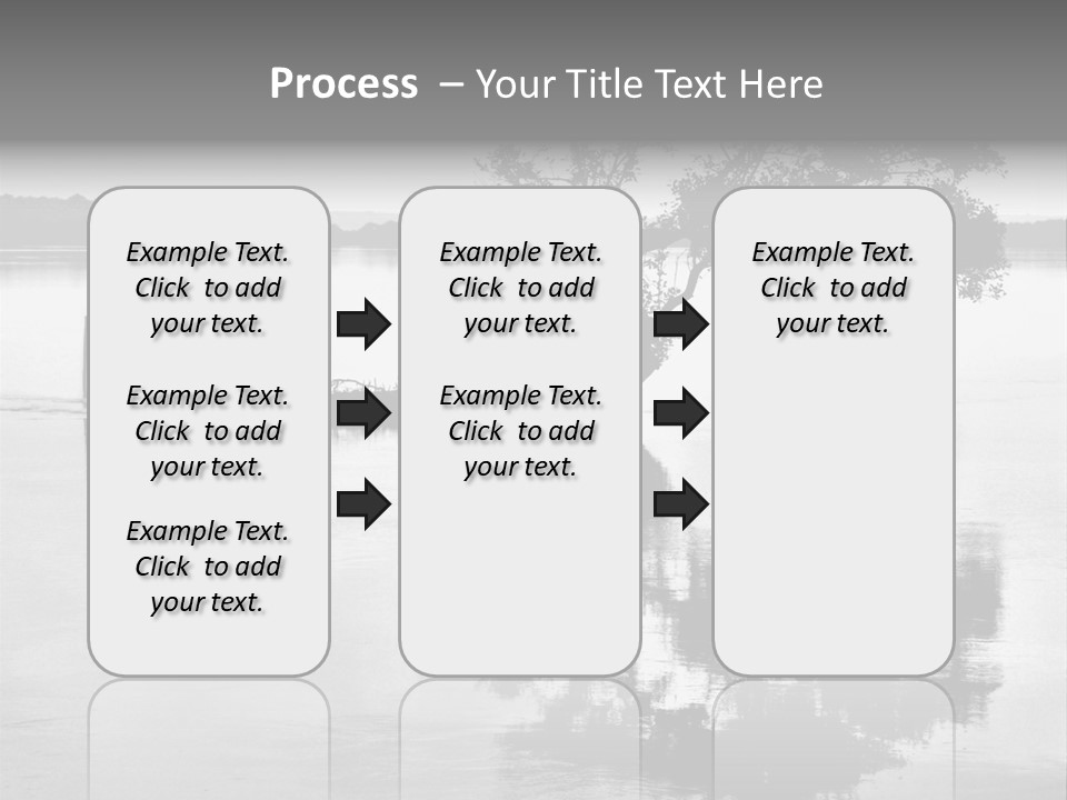 Goa Tree In River Tree In Lake PowerPoint Template