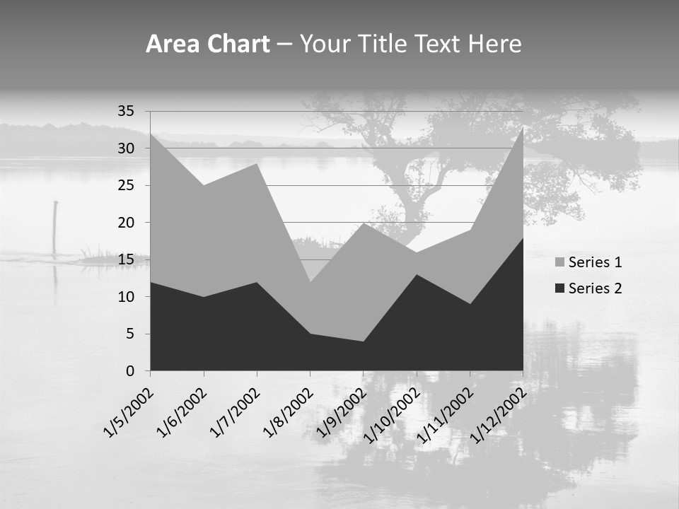 Goa Tree In River Tree In Lake PowerPoint Template
