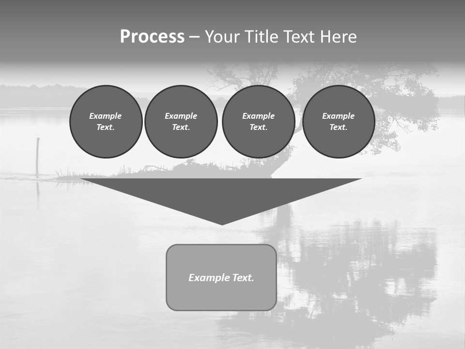 Goa Tree In River Tree In Lake PowerPoint Template