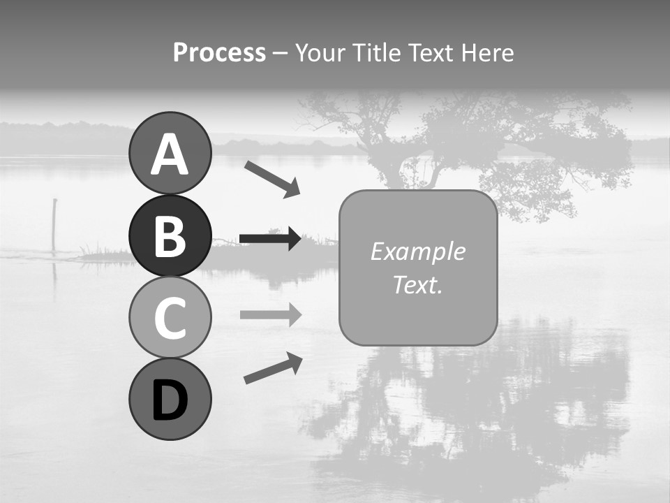 Goa Tree In River Tree In Lake PowerPoint Template