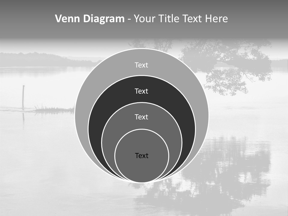 Goa Tree In River Tree In Lake PowerPoint Template