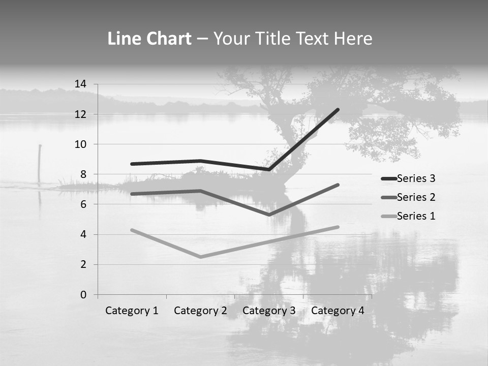 Goa Tree In River Tree In Lake PowerPoint Template