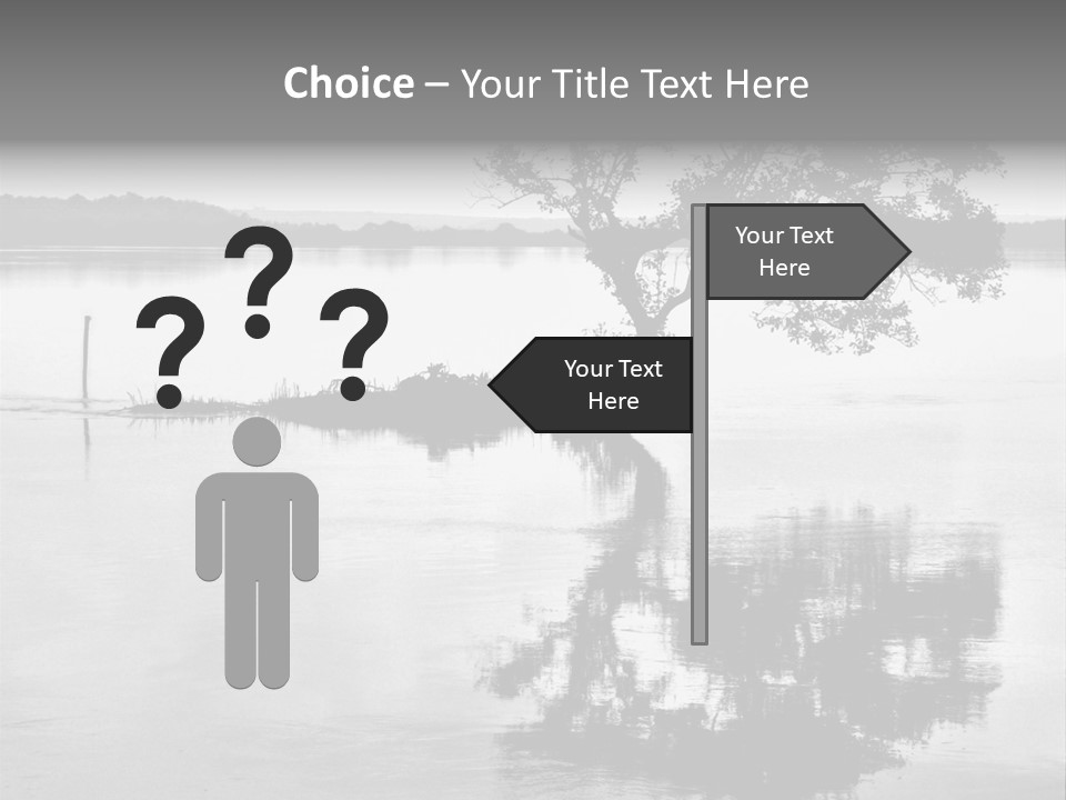 Goa Tree In River Tree In Lake PowerPoint Template