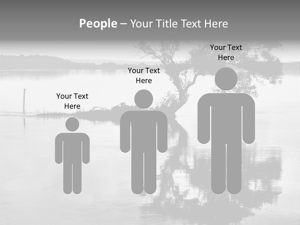 Goa Tree In River Tree In Lake PowerPoint Template