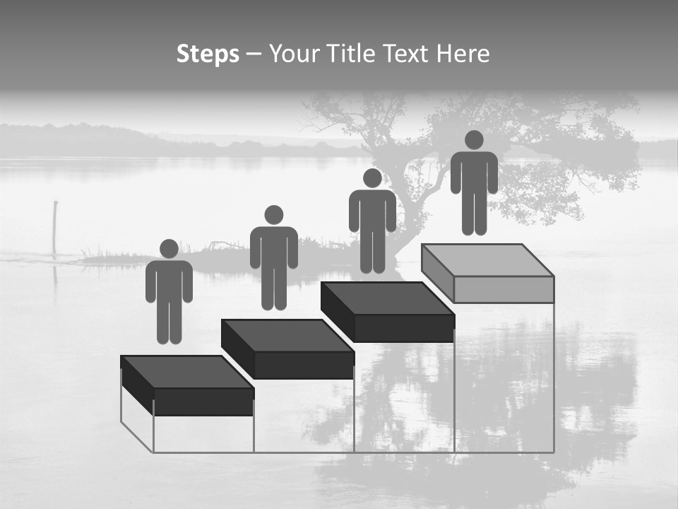 Goa Tree In River Tree In Lake PowerPoint Template