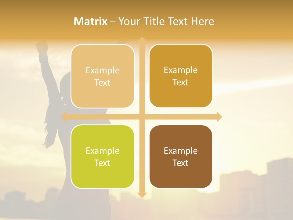 Backlit Vitality Workout PowerPoint Template