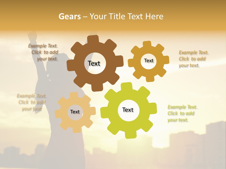 Backlit Vitality Workout PowerPoint Template