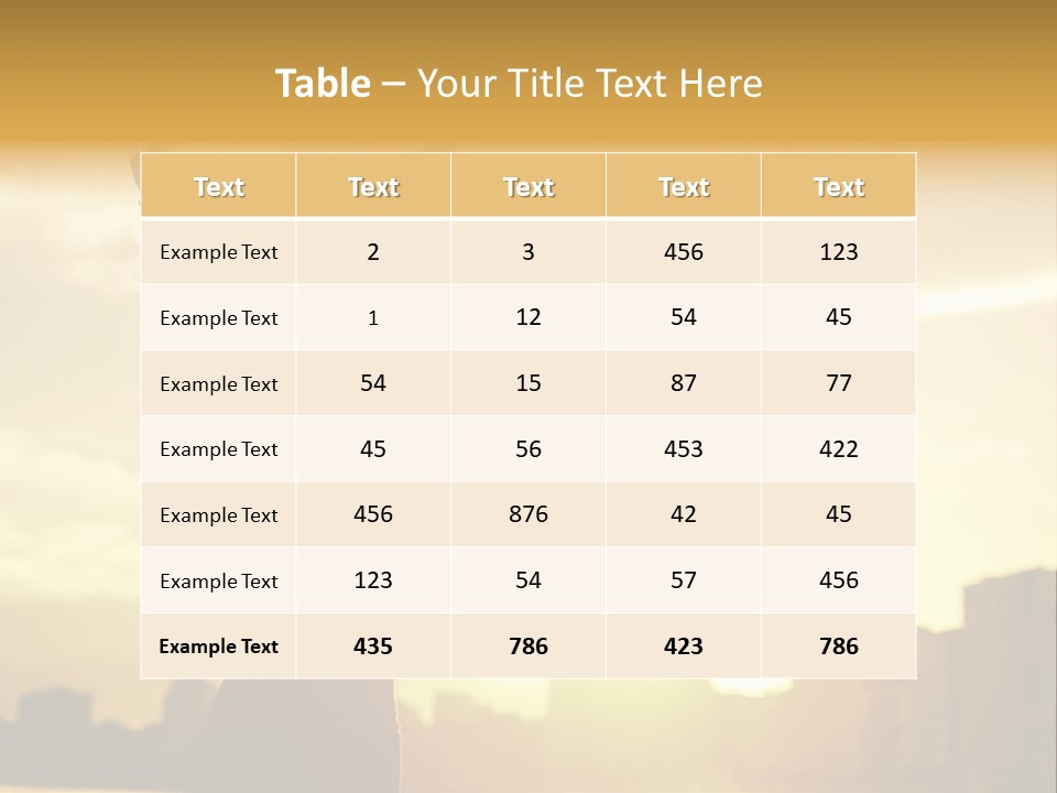 Backlit Vitality Workout PowerPoint Template