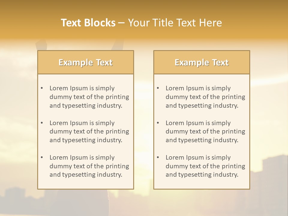 Backlit Vitality Workout PowerPoint Template