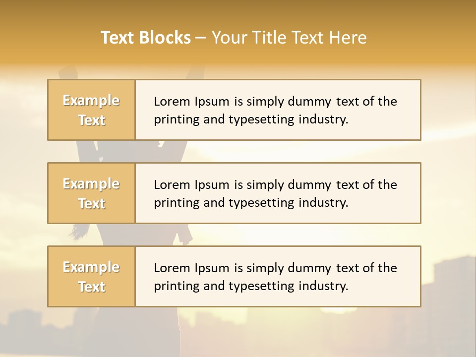 Backlit Vitality Workout PowerPoint Template