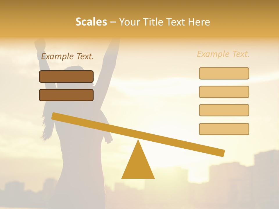 Backlit Vitality Workout PowerPoint Template