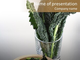 Vitamin Organic Cavolo Nero PowerPoint Template