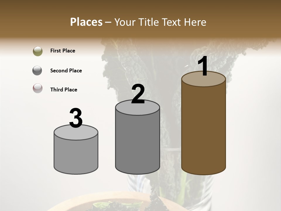 Vitamin Organic Cavolo Nero PowerPoint Template