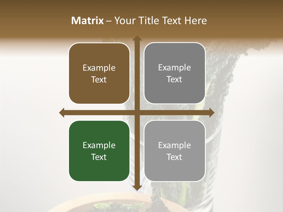 Vitamin Organic Cavolo Nero PowerPoint Template