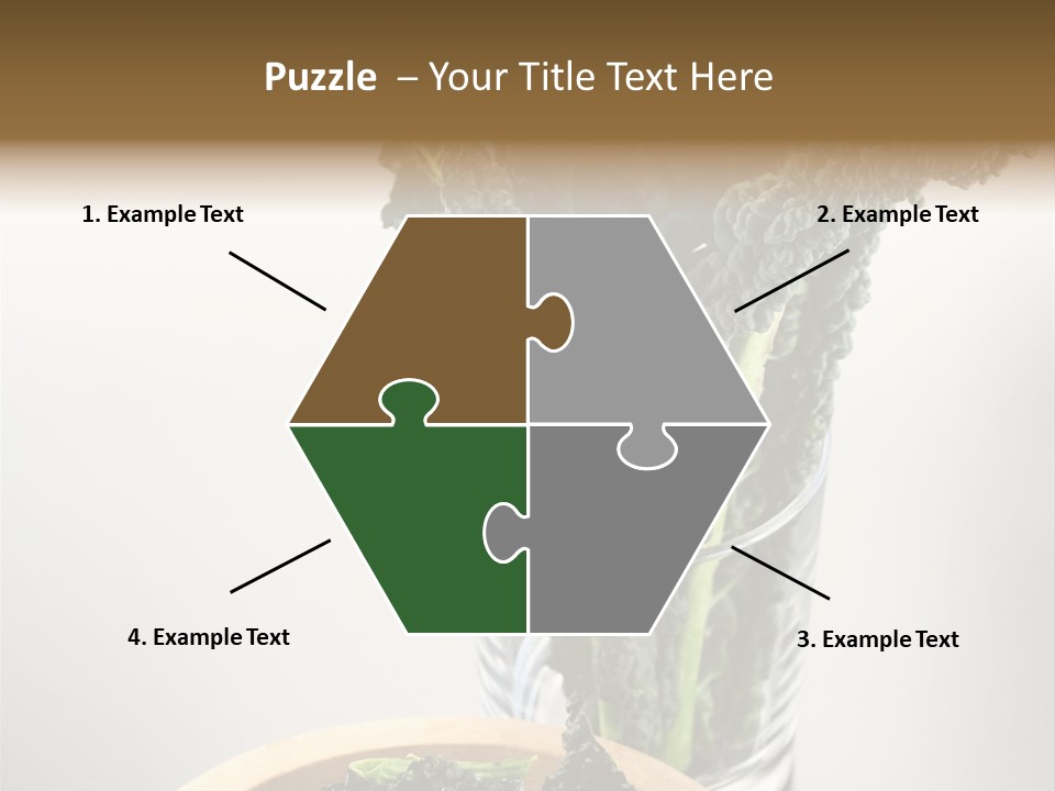 Vitamin Organic Cavolo Nero PowerPoint Template