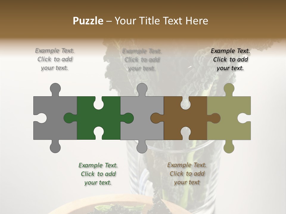 Vitamin Organic Cavolo Nero PowerPoint Template