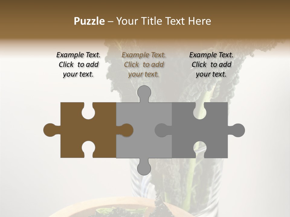 Vitamin Organic Cavolo Nero PowerPoint Template