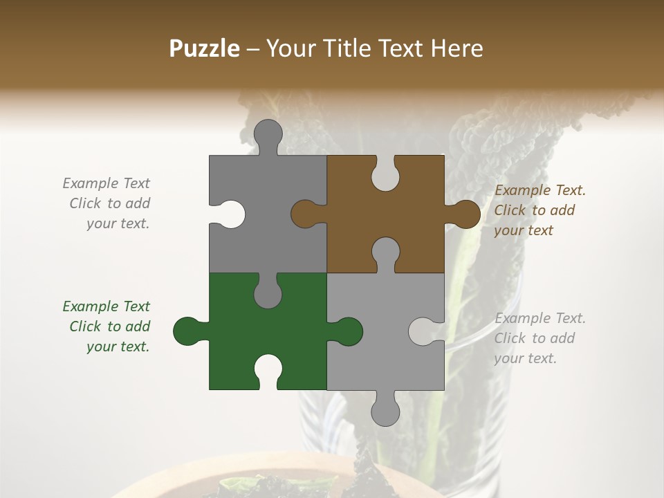 Vitamin Organic Cavolo Nero PowerPoint Template