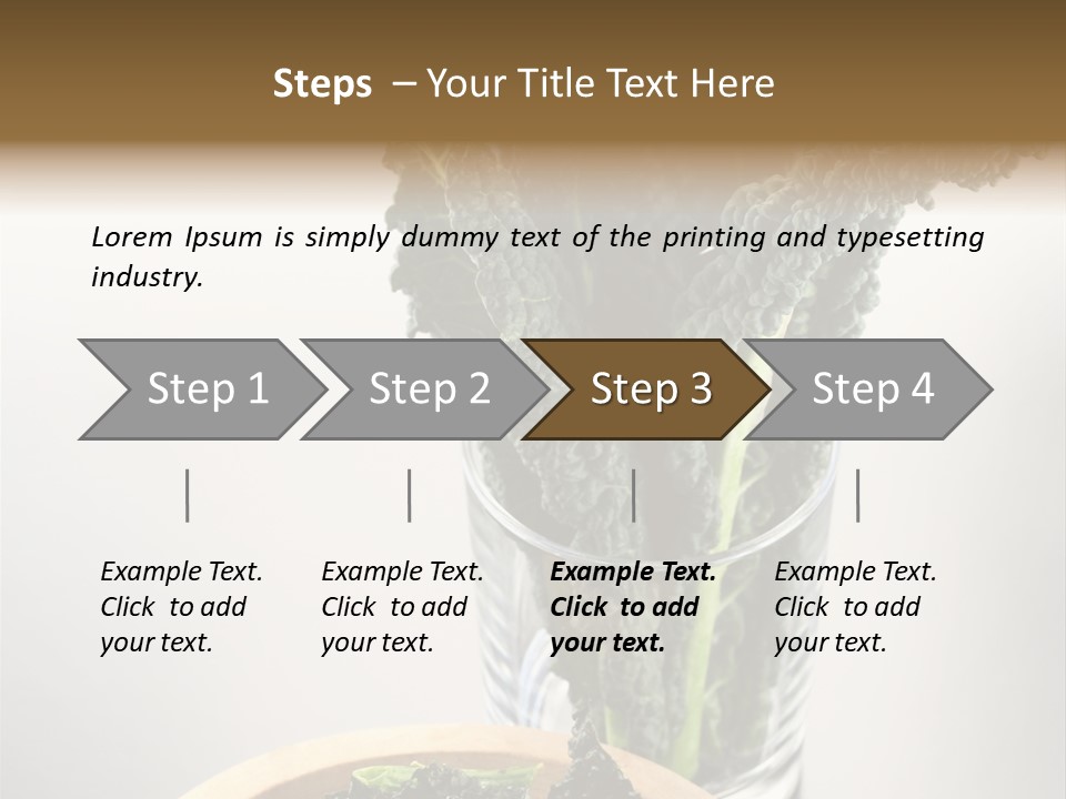 Vitamin Organic Cavolo Nero PowerPoint Template