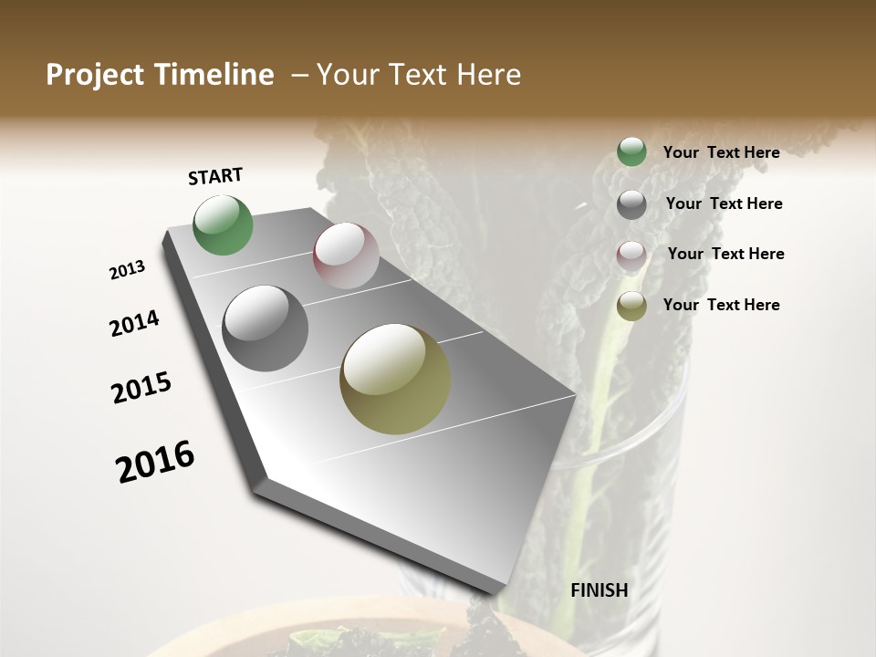 Vitamin Organic Cavolo Nero PowerPoint Template
