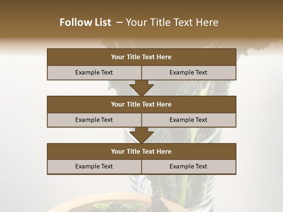 Vitamin Organic Cavolo Nero PowerPoint Template