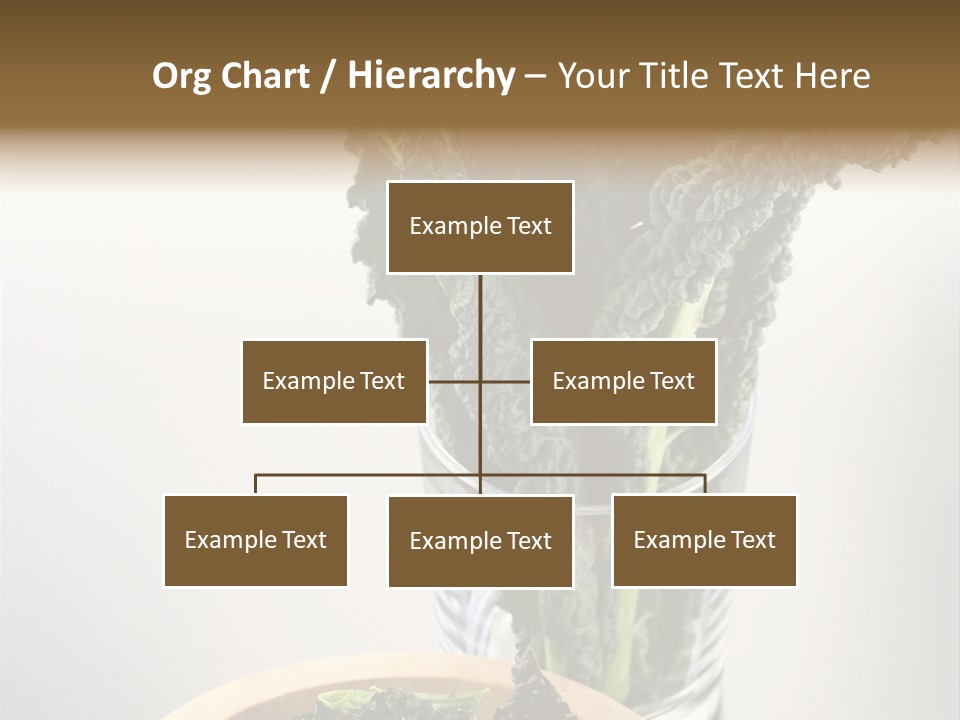 Vitamin Organic Cavolo Nero PowerPoint Template
