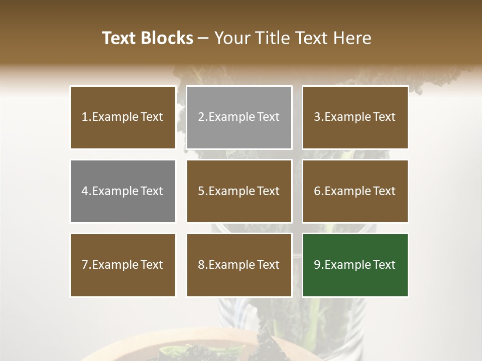 Vitamin Organic Cavolo Nero PowerPoint Template