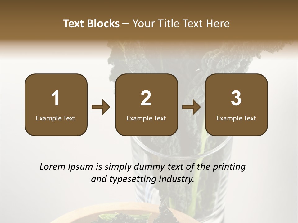 Vitamin Organic Cavolo Nero PowerPoint Template