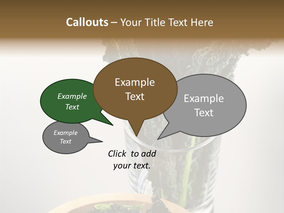 Vitamin Organic Cavolo Nero PowerPoint Template