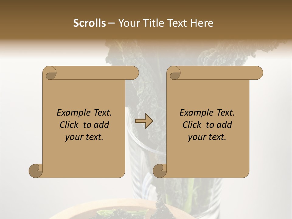 Vitamin Organic Cavolo Nero PowerPoint Template
