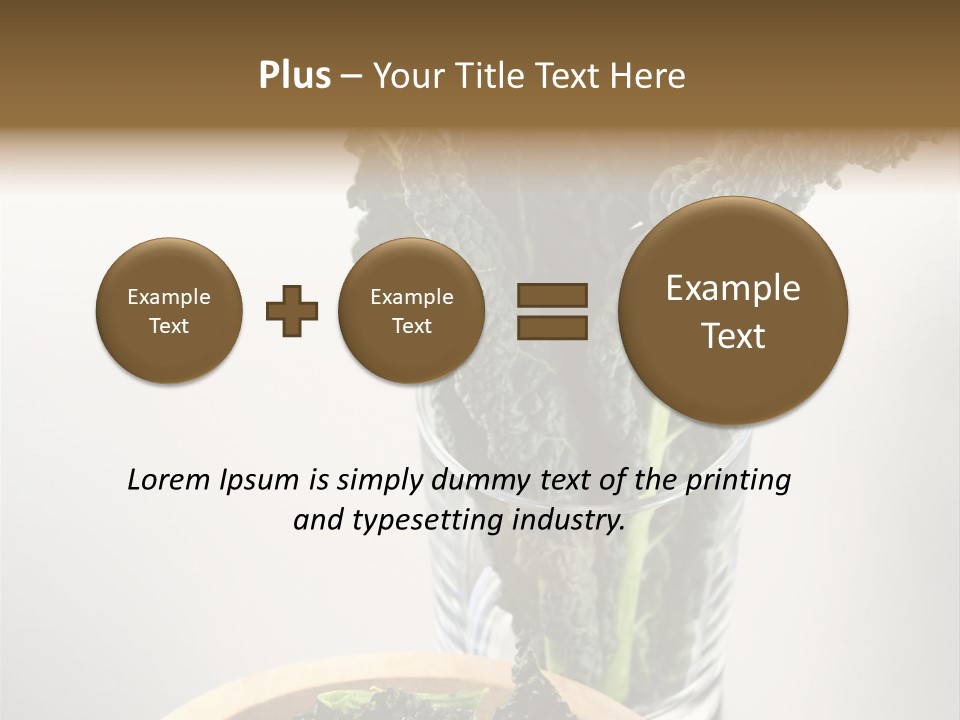 Vitamin Organic Cavolo Nero PowerPoint Template