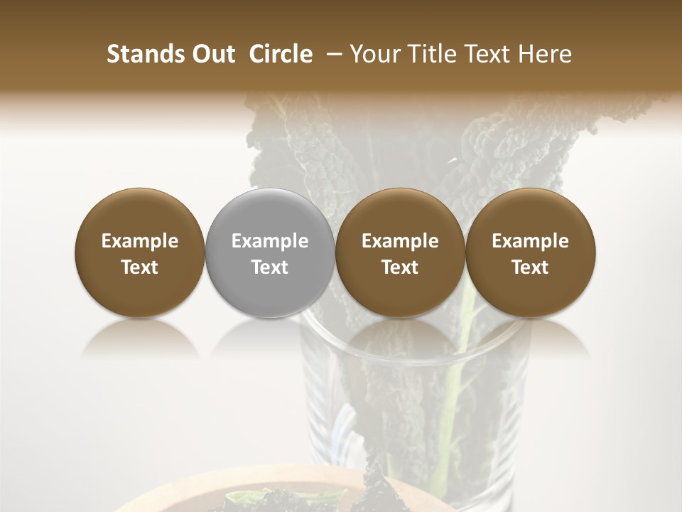 Vitamin Organic Cavolo Nero PowerPoint Template