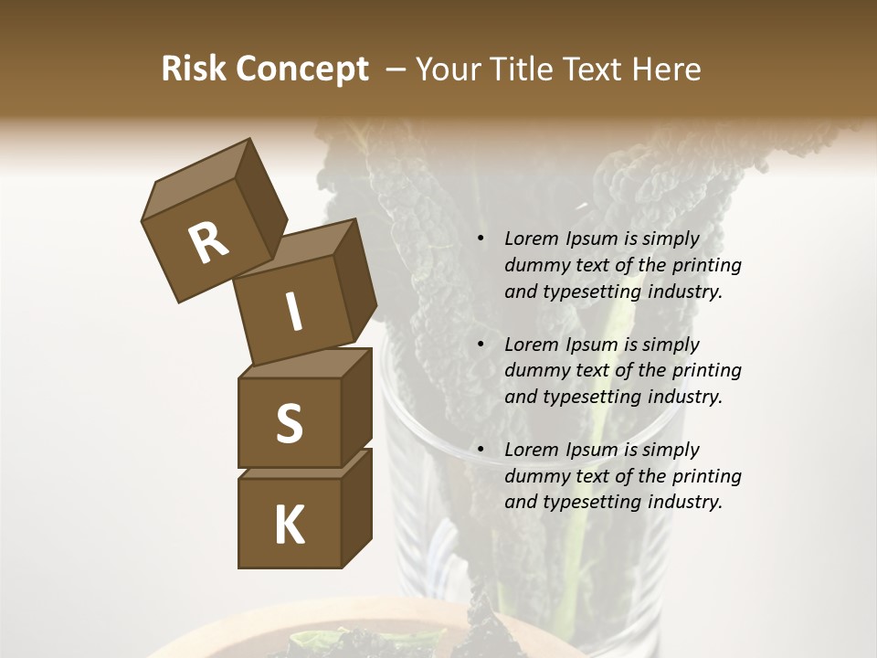 Vitamin Organic Cavolo Nero PowerPoint Template