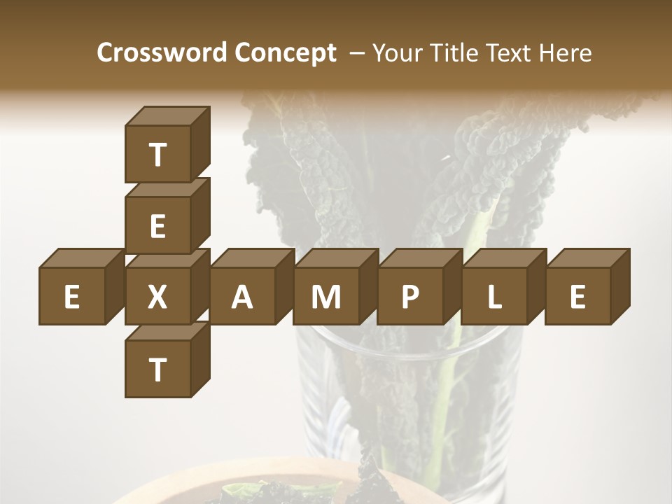 Vitamin Organic Cavolo Nero PowerPoint Template