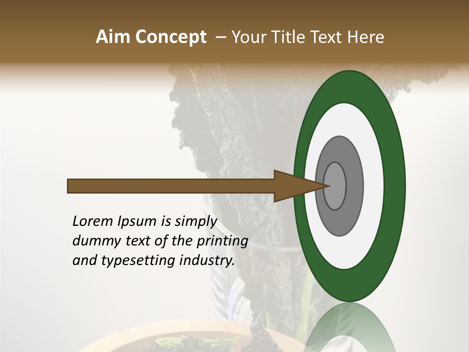 Vitamin Organic Cavolo Nero PowerPoint Template
