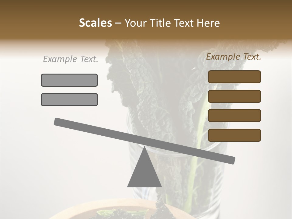 Vitamin Organic Cavolo Nero PowerPoint Template