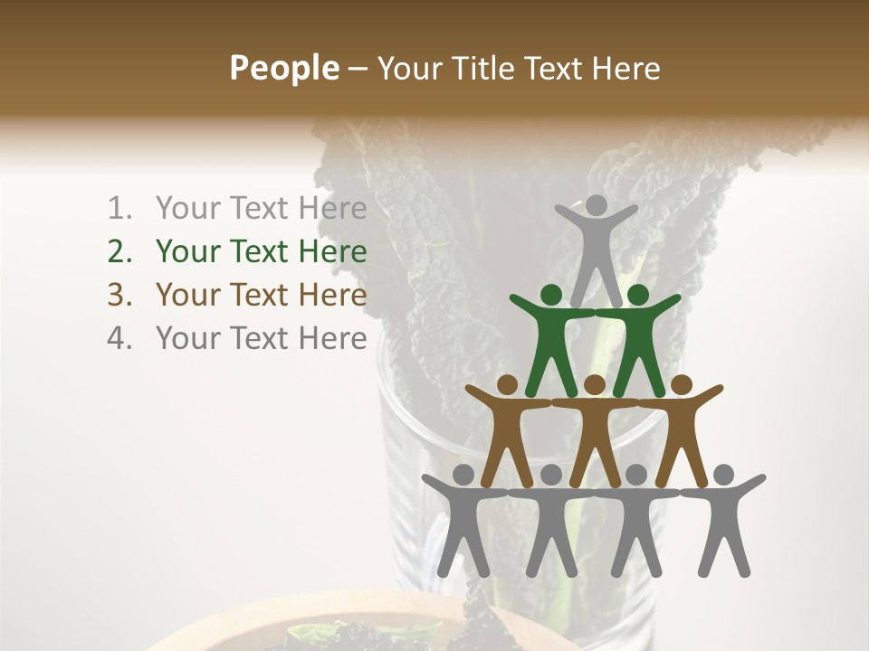 Vitamin Organic Cavolo Nero PowerPoint Template