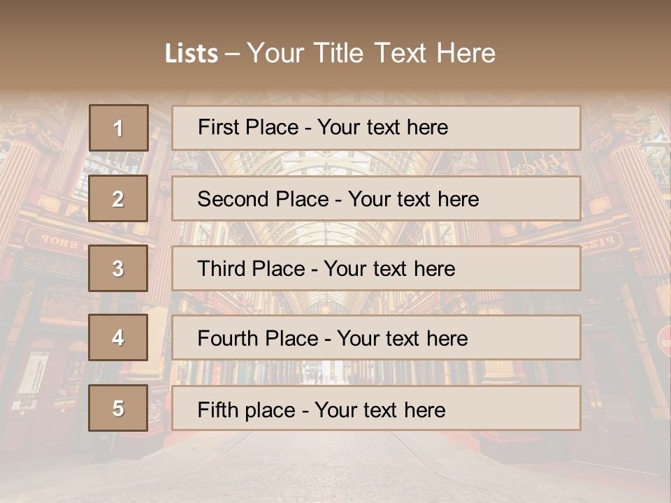 Midtown Carnaby Square PowerPoint Template
