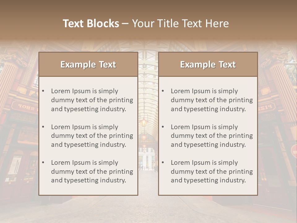 Midtown Carnaby Square PowerPoint Template
