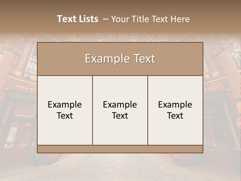 Midtown Carnaby Square PowerPoint Template