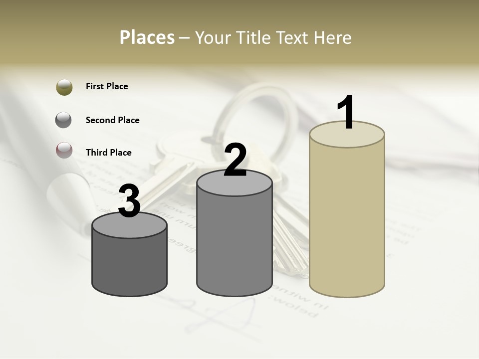 Successful White Pen PowerPoint Template