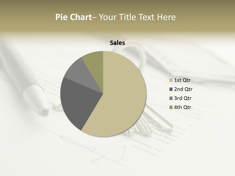 Successful White Pen PowerPoint Template