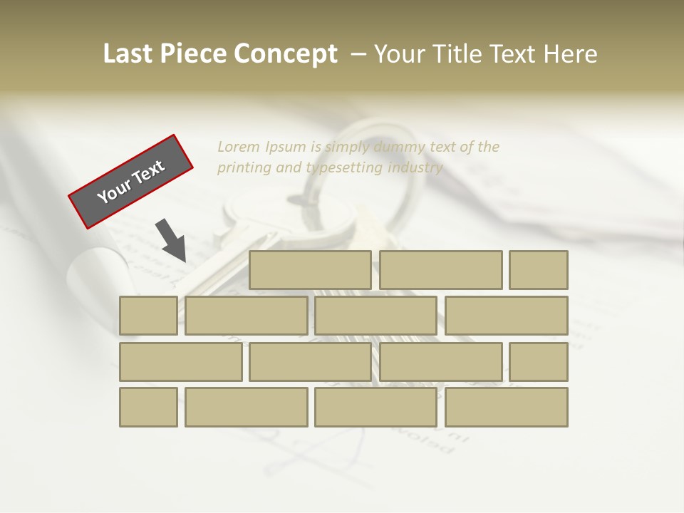 Successful White Pen PowerPoint Template
