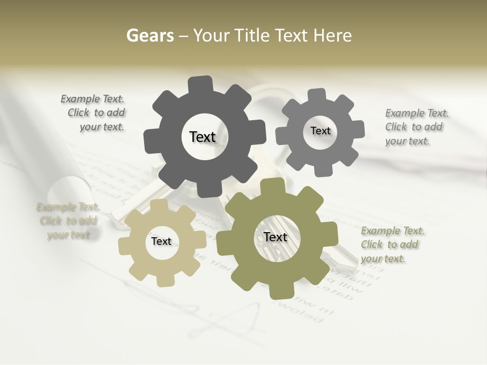 Successful White Pen PowerPoint Template