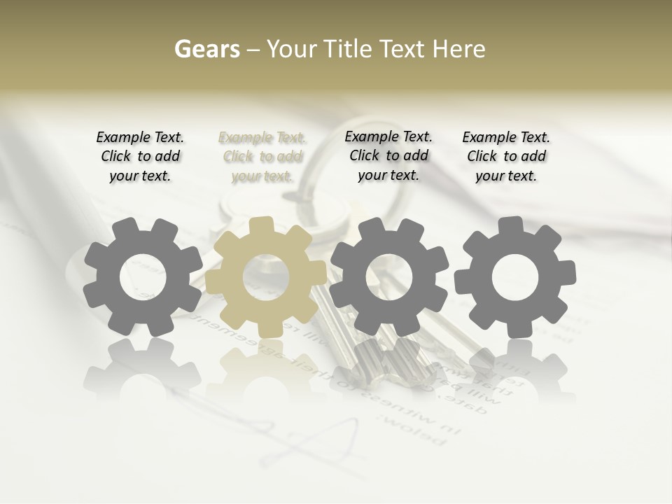 Successful White Pen PowerPoint Template