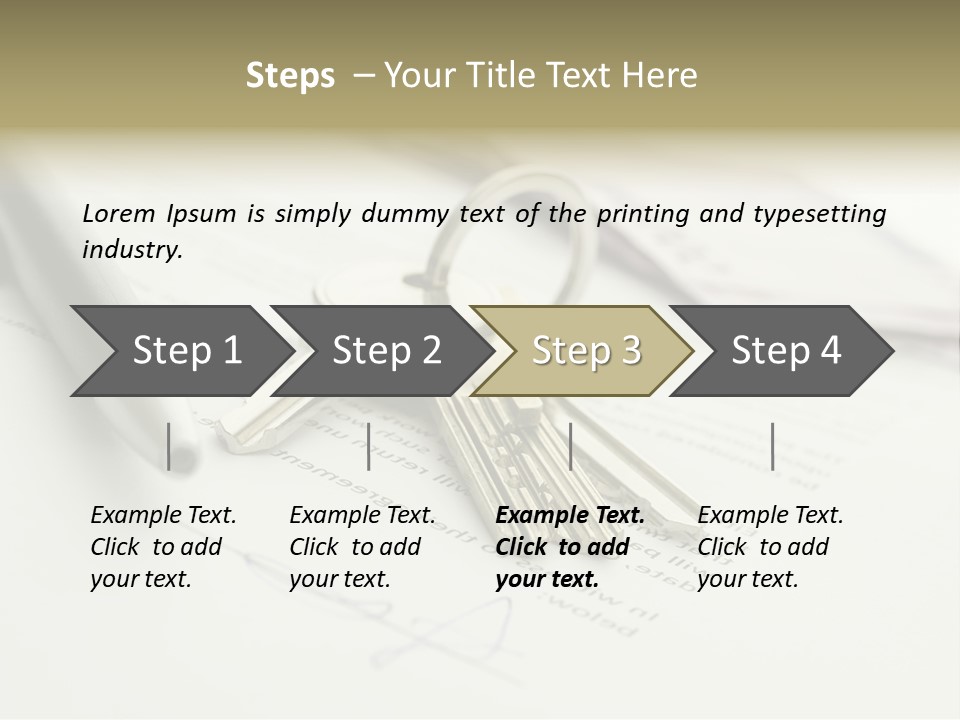 Successful White Pen PowerPoint Template