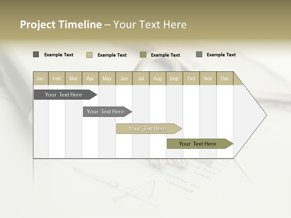 Successful White Pen PowerPoint Template