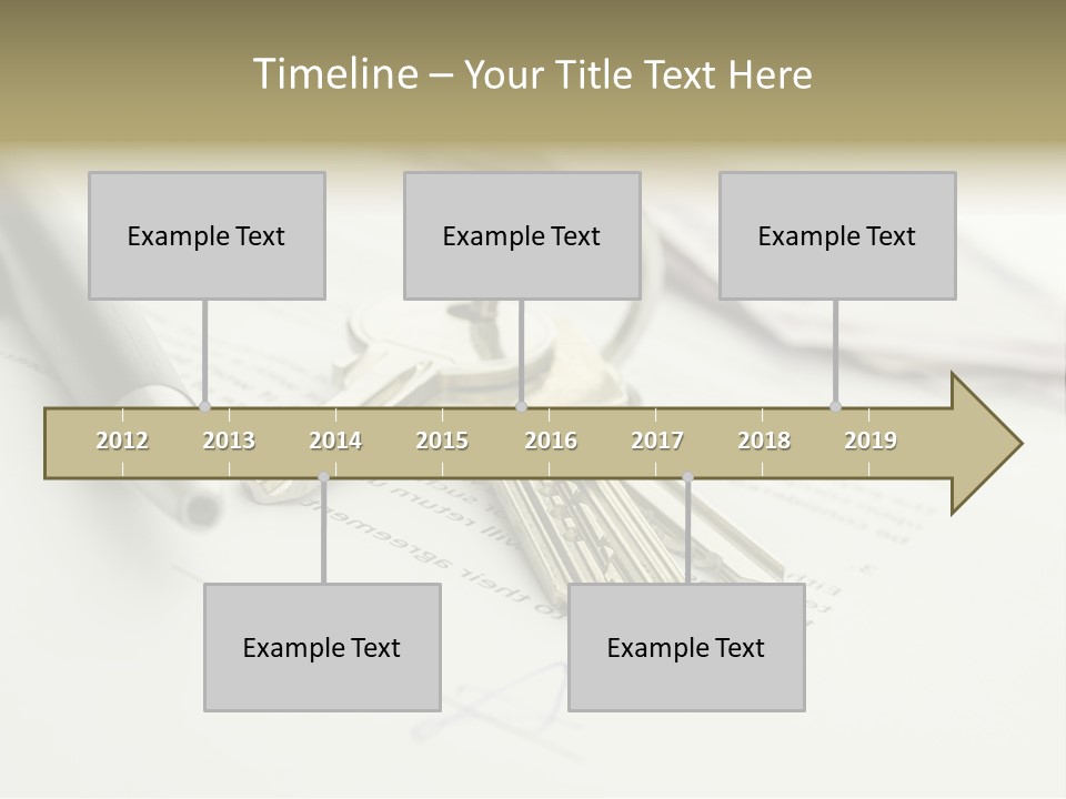 Successful White Pen PowerPoint Template